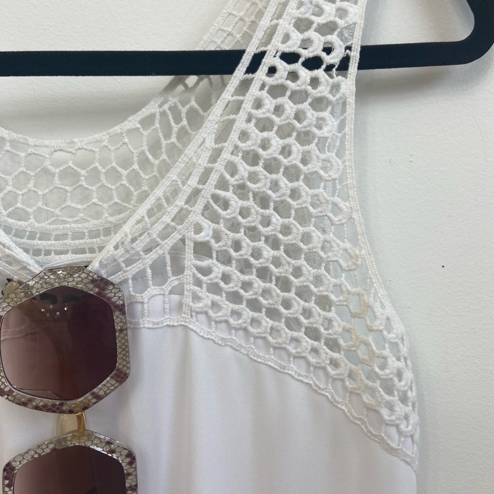 🌊DEX white crochet summer dress - Picture 3 of 7